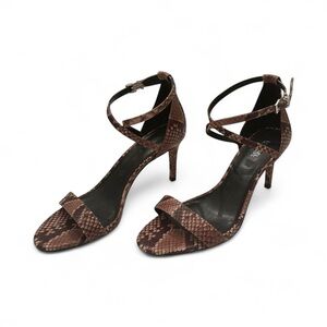 Michael Kors Brown Snakeskin Heels